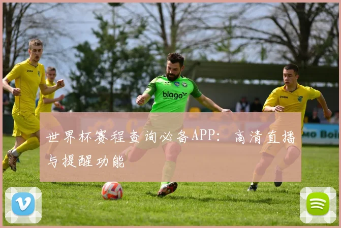 世界杯赛程查询必备APP：高清直播与提醒功能